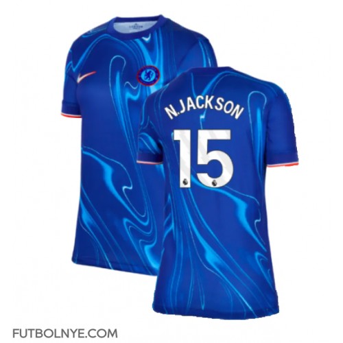 Camiseta Chelsea Nicolas Jackson #15 Primera Equipación para mujer 2024-25 manga corta